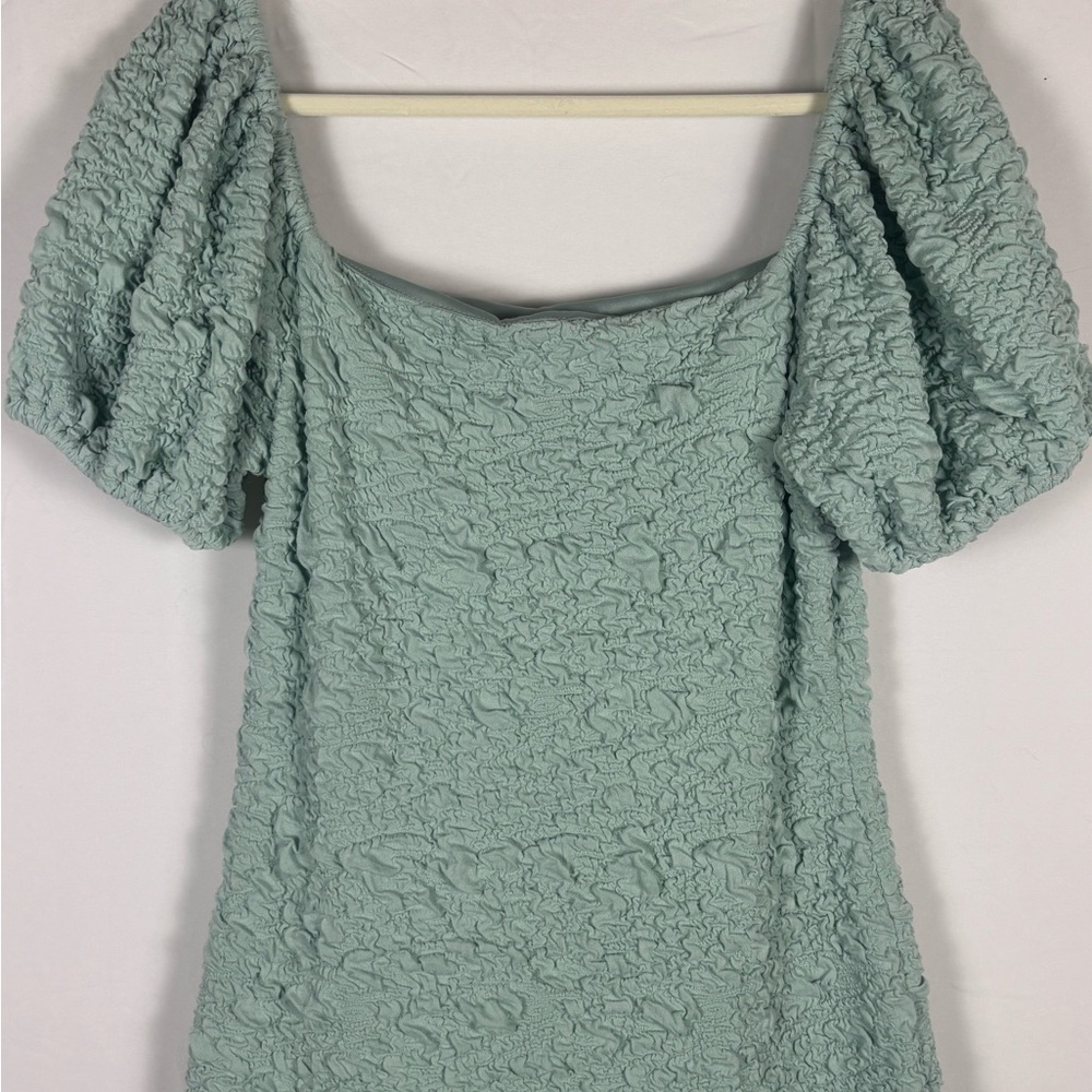 Endless Blu Midi Dress Textured Green Seafoam - XL - Picture 8 of 11
